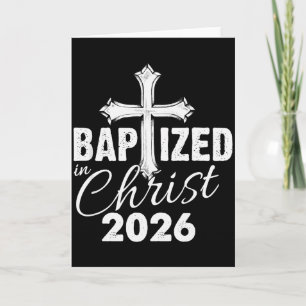 Tarjeta Bautizado En Cristo 2026 - Cruz Cristiana Salvació