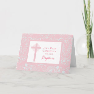 Tarjeta Bautizo de la sobrina nieta Felicitaciones religio