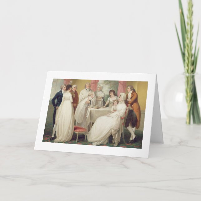 Tarjeta Bautizo del heredero, (aceite en lona) SE c.1799 (Anverso)