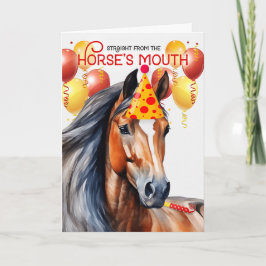 Tarjeta Bay Horse Funny Birthday