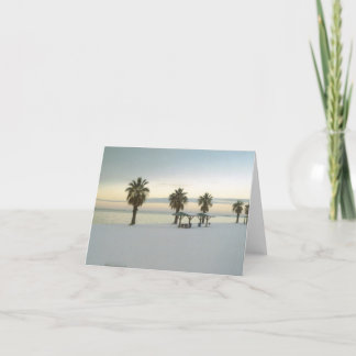 Tarjeta Bayfront cubierta de nieve