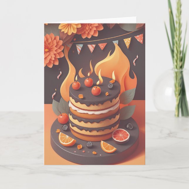 Tarjeta BBQ Birthday Wishes (Anverso)