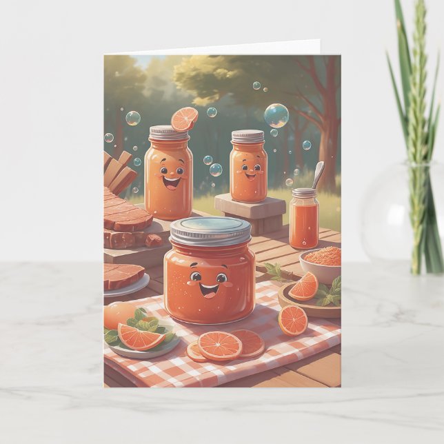 Tarjeta BBQ Birthday Wishes (Anverso)