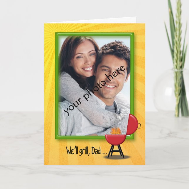 Tarjeta BBQ de cumpleaños para papá (Anverso)