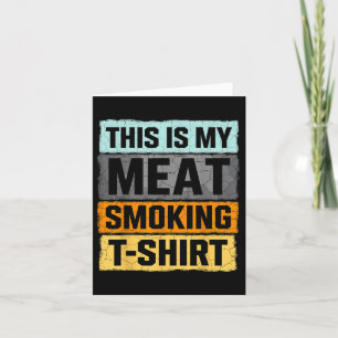 Tarjeta Bbq Fumador Esta Es Mi Fuma De Carne