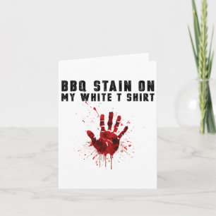 Tarjeta Bbq Stain En Mi Blanco