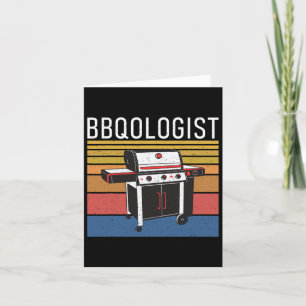 Tarjeta Bbqólogo Grill Byrbecue Parrillada divertida