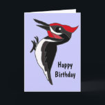 Tarjeta BC-Funny Personalizado Woodpecker Birthday Card<br><div class="desc">Bonita tarjeta de cumpleaños de carpintero personalizado.</div>
