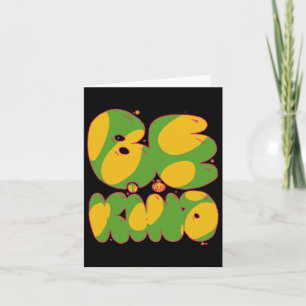 Tarjeta Be Kind Green Y Gold 01 Pegatina
