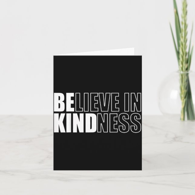 Tarjeta Be Kind Insrational Kindness Motivational Quote Si (Anverso)