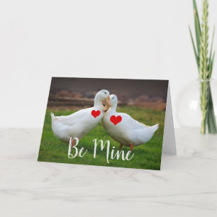 Tarjeta Be Mine Ducks Valentine