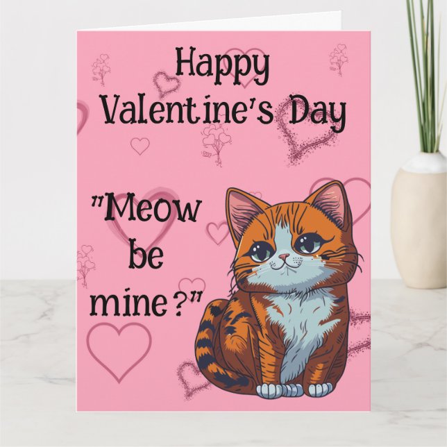 Tarjeta Be Mine El día de San Valentín (Anverso)