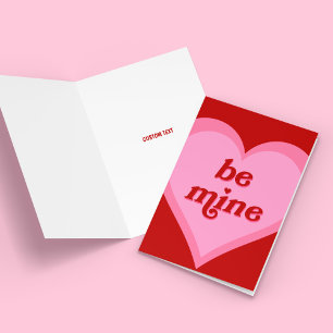 Tarjeta Be Mine Valentines Heart Card
