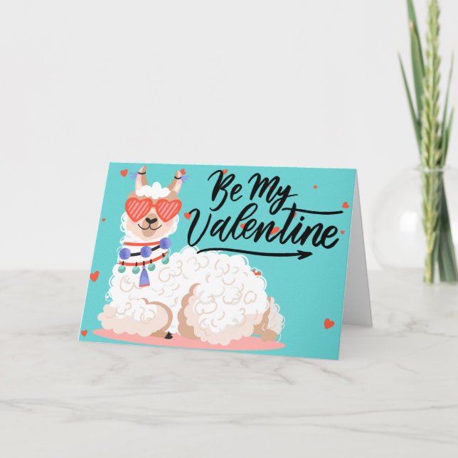 Tarjeta Be my Valenta (Anverso)