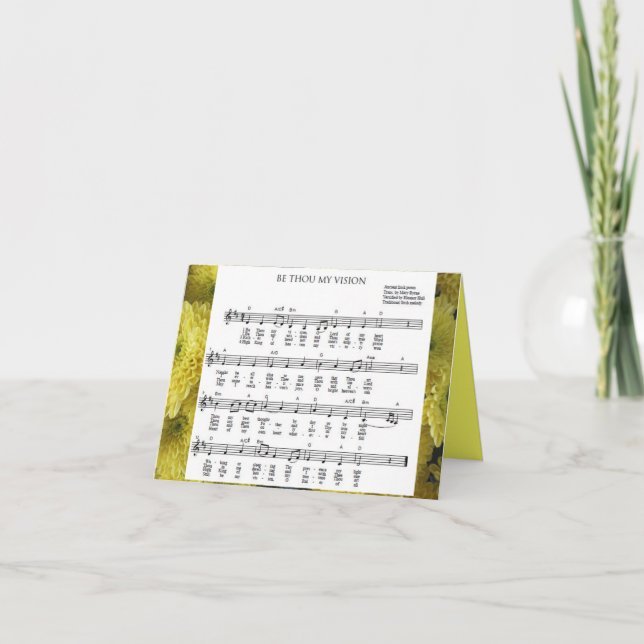 Tarjeta "Be Thu My Vision" Notecard (Anverso)