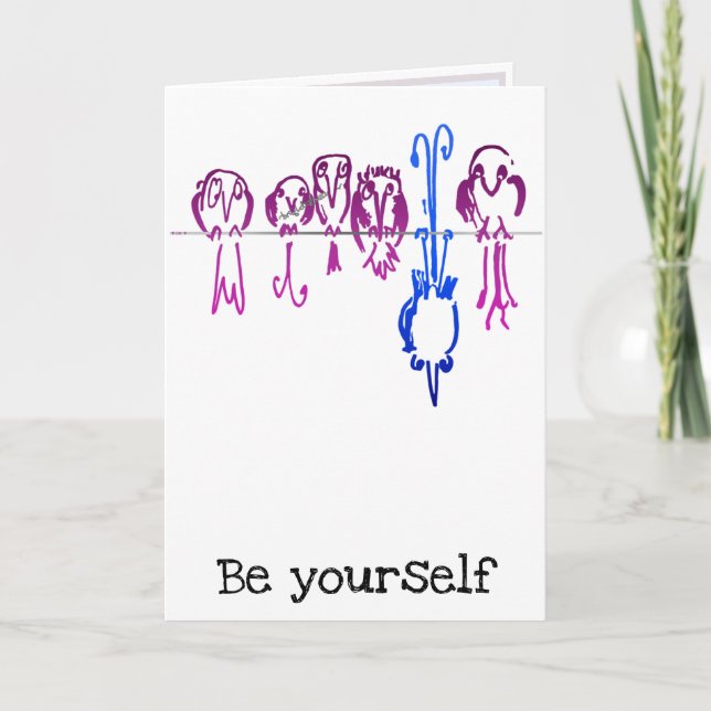 Tarjeta "Be you" (en blanco dentro) (Anverso)