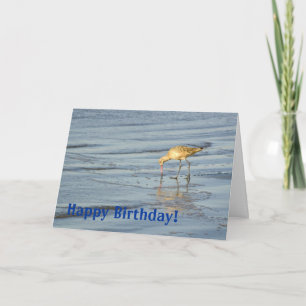 Tarjeta Beach Bird Happy Birday 3