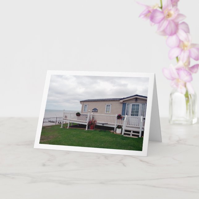 Tarjeta Beach House, Isla de Sheppey, Leysdown-on-Sea (Orquídea)