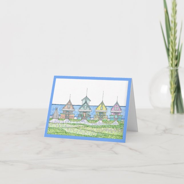 Tarjeta Beach Shack Notecards (Anverso)