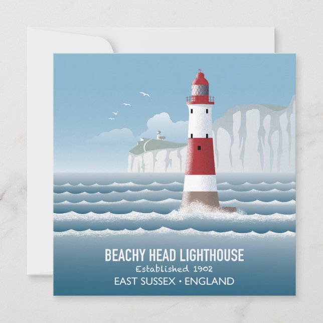 Tarjeta Beachy Head Lighthouse (Anverso)