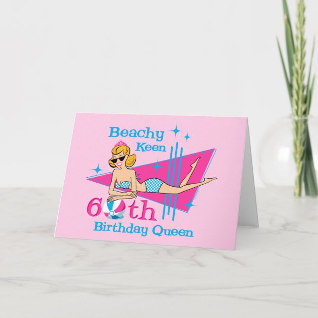 Tarjeta Beachy Keen 60 años (Anverso)