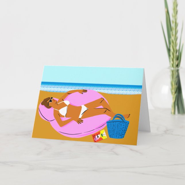 Tarjeta Beachy Keen - Rosa (Anverso)