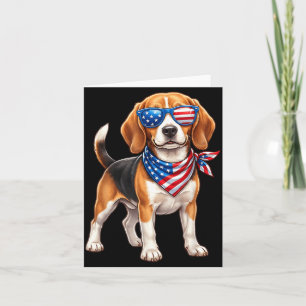 Tarjeta Beagle 4 De Julio América Sungles Hombres EE. UU.