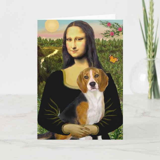 Tarjeta Beagle 7 - Mona Lisa (Anverso)