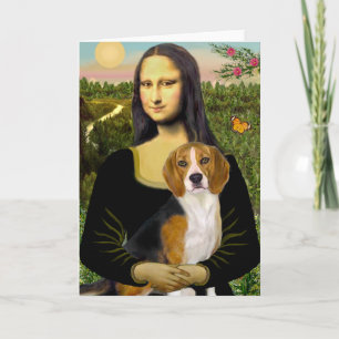 Tarjeta Beagle 7 - Mona Lisa