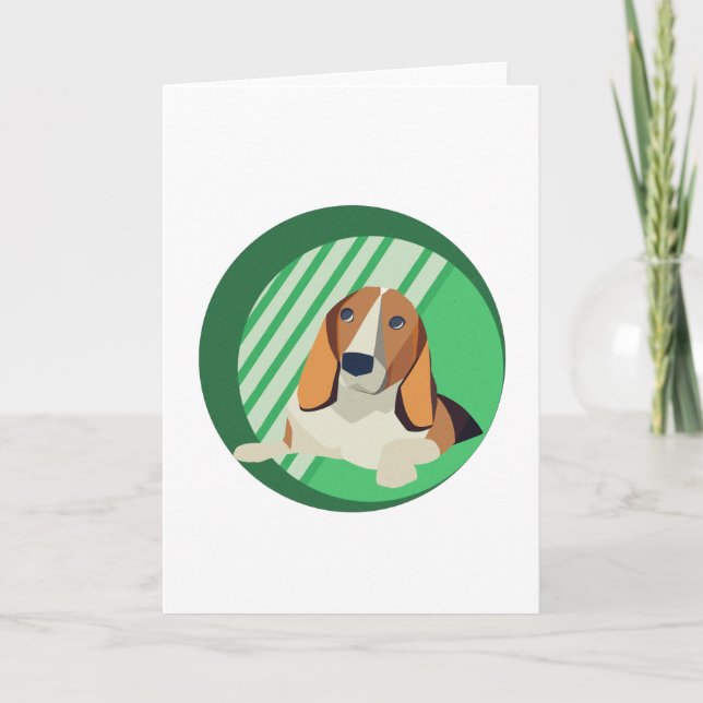 Tarjeta Beagle Art (Anverso)
