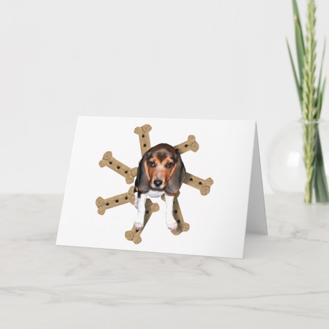 Tarjeta Beagle Birthday Card (Anverso)