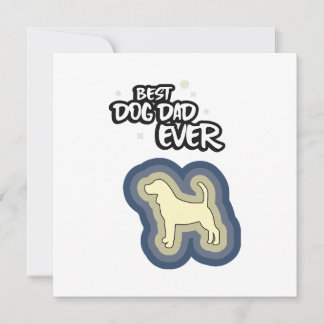 Tarjeta Beagle Blue Mejor Perro Papá Que Te Alargué