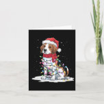 Tarjeta Beagle Christmas Tree Cute Santa Hat Luces Xmas D<br><div class="desc">Beagle Christmas Tree Cute Santa Hat ilumina Xmas Dog Lover</div>