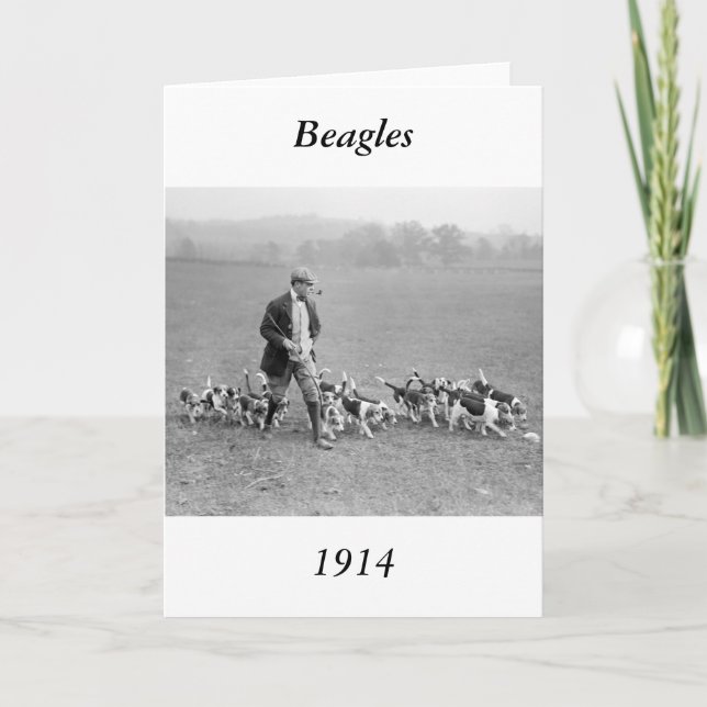 Tarjeta Beagle Club, 1914 (Anverso)