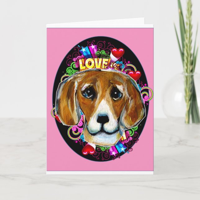 TARJETA BEAGLE DE CUMPLEAÑOS (Anverso)