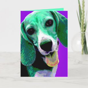 Tarjeta Beagle del ARTE POP
