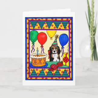TARJETA BEAGLE DEL CUMPLEAÑOS