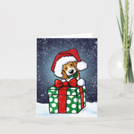 Tarjeta Beagle Dog Navidades Card