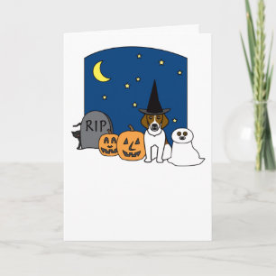 Tarjeta Beagle Halloween