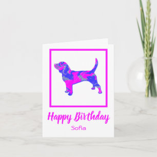 Tarjeta Beagle Hound Dog Funny Birday Card