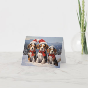 Tarjeta Beagle Navidades
