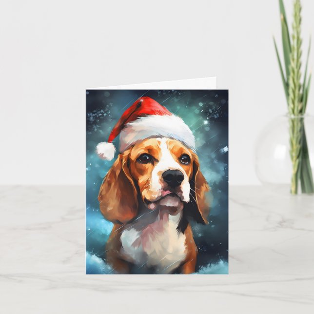 Tarjeta Beagle Navidades (Anverso)