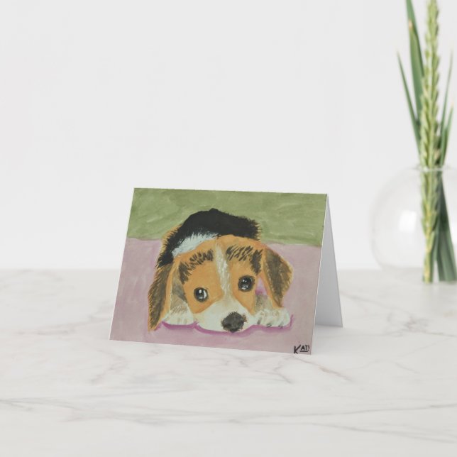 Tarjeta Beagle Notecards (Anverso)