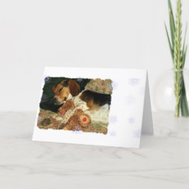 Tarjeta Beagle Snoopy soñoliento de los sueños dulces con