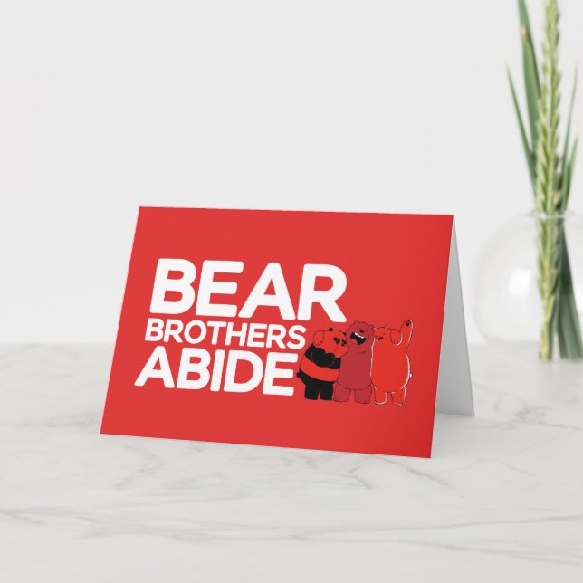 Tarjeta Bear Bears - Bear Brothers Abide (Anverso)