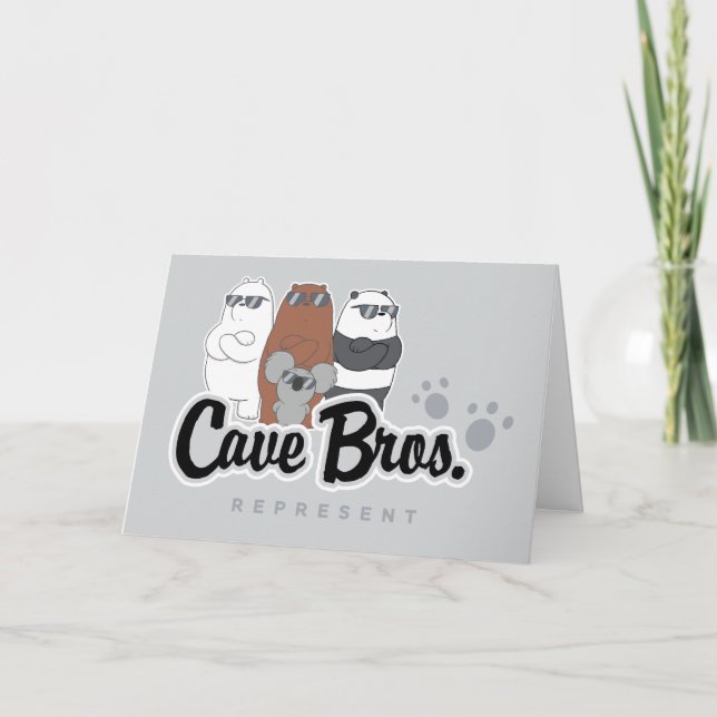 Tarjeta Bear Bears - Cave Bros. Representar (Anverso)