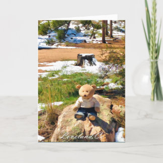 Tarjeta Bear In The Woods Funny Greeting Card