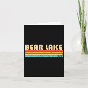 Tarjeta Bear Lake Utah Graciosa Pesca Camping Verano