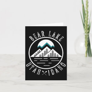 Tarjeta Bear Lake Utah Idaho Camping