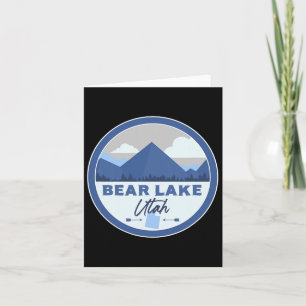Tarjeta Bear Lake Utah Ut Mountains Badge Hiking Souvenir